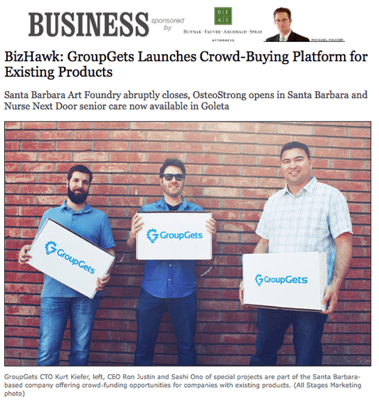 GroupGets Making Headlines! - GroupGets