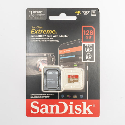 128GB - SanDisk Extreme® microSDHC™ UHS - I w/adapter for Audiomoth - GroupGets