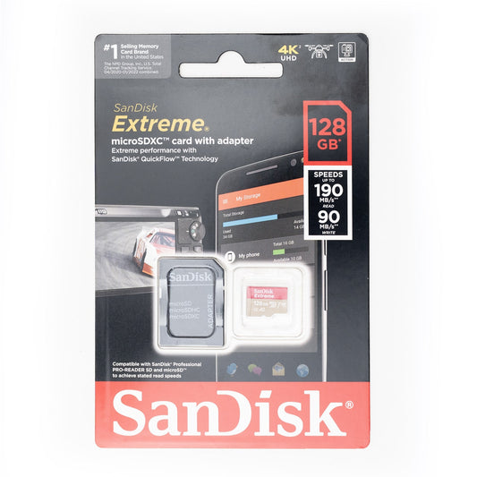 128GB - SanDisk Extreme® microSDHC™ UHS-I w/adapter for Audiomoth