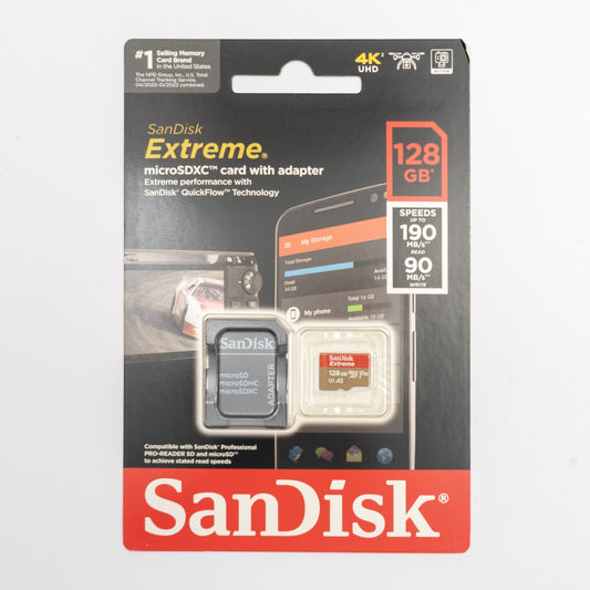 128GB - SanDisk Extreme® microSDHC™ UHS-I w/adapter for Audiomoth